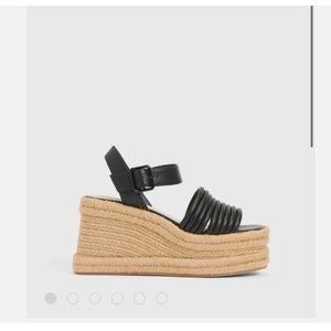 SHELBY ANKLE STRAP ESPADRILLE PLATFORM SANDAL Kenneth Cole 7.5
